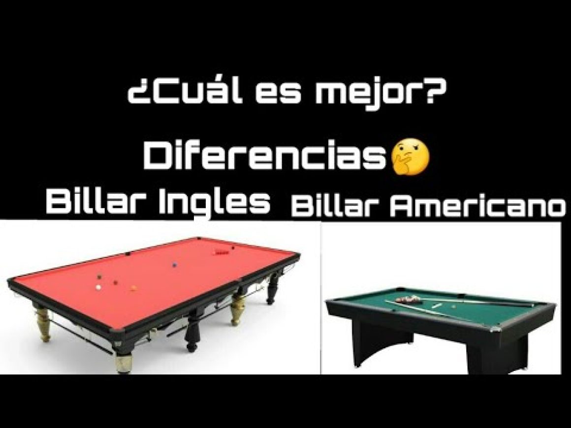 Diferencias entre pool y billar: ¿Cuál es la distinción?